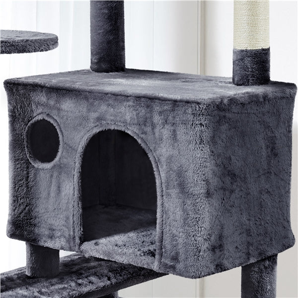203 cm H Plush Cat Tree Multilevel Indoor Cat Tower