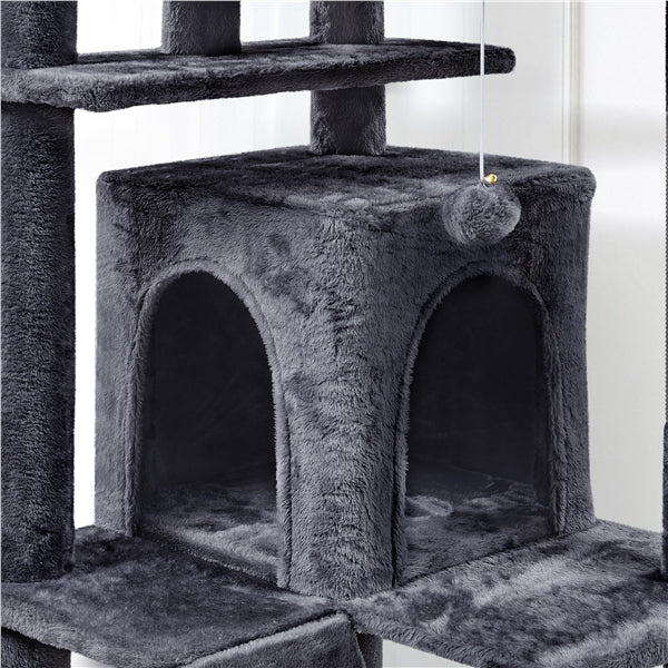 203 cm H Plush Cat Tree Multilevel Indoor Cat Tower