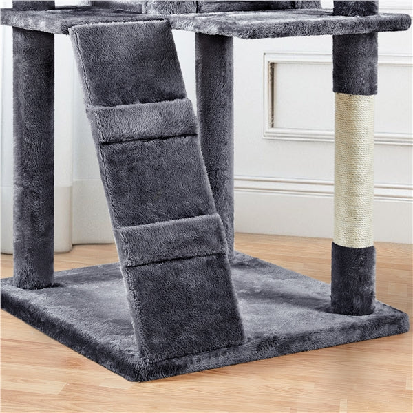 203 cm H Plush Cat Tree Multilevel Indoor Cat Tower
