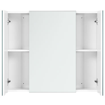 Frameless Mirror Cabinet Bathroom Mirror with Storage Wall-Mounted Storage Cabinet