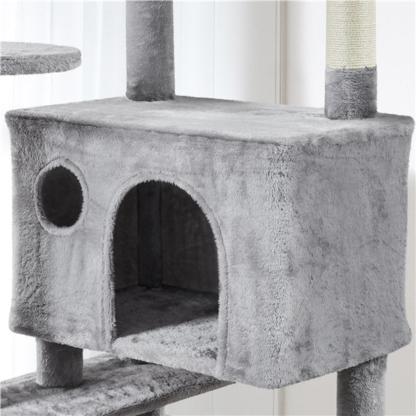 Yaheetech 80" Tall Cat Tree — Extra Large Multi-Level Cat Tower with Big Condo, Ladder & Scratching Posts