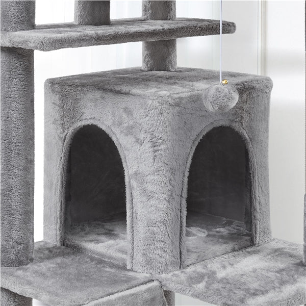 Yaheetech 80" Tall Cat Tree — Extra Large Multi-Level Cat Tower with Big Condo, Ladder & Scratching Posts