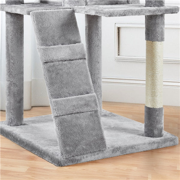 Yaheetech 80" Tall Cat Tree — Extra Large Multi-Level Cat Tower with Big Condo, Ladder & Scratching Posts