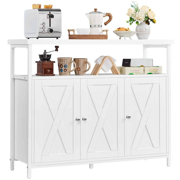 Wooden 3-Door Sideboard Buffet Cabinet Dining Room/Kitchen Storage Cabinet