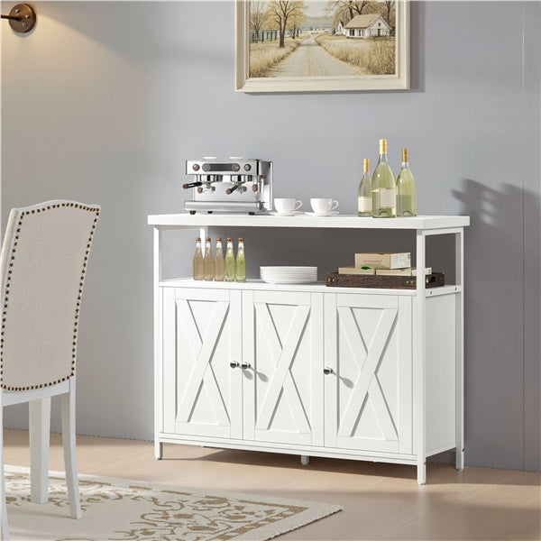 Wooden 3-Door Sideboard Buffet Cabinet Dining Room/Kitchen Storage Cabinet