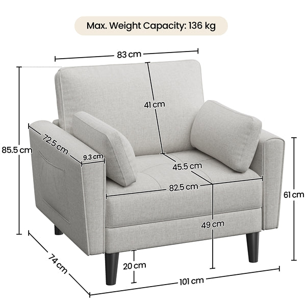 1x 2-seater sofa and 2x suited oversized armchair Sofa Set