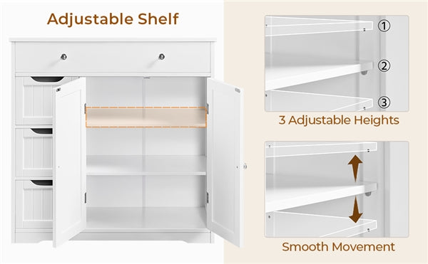 Modern Wooden Bathroom Storage Cabinet Freestanding Floor Cabinet