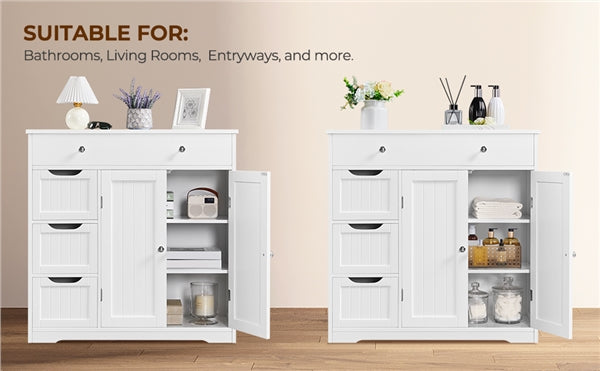Modern Wooden Bathroom Storage Cabinet Freestanding Floor Cabinet