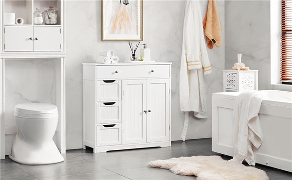Modern Wooden Bathroom Storage Cabinet Freestanding Floor Cabinet