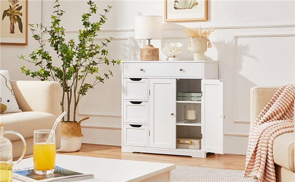 Modern Wooden Bathroom Storage Cabinet Freestanding Floor Cabinet