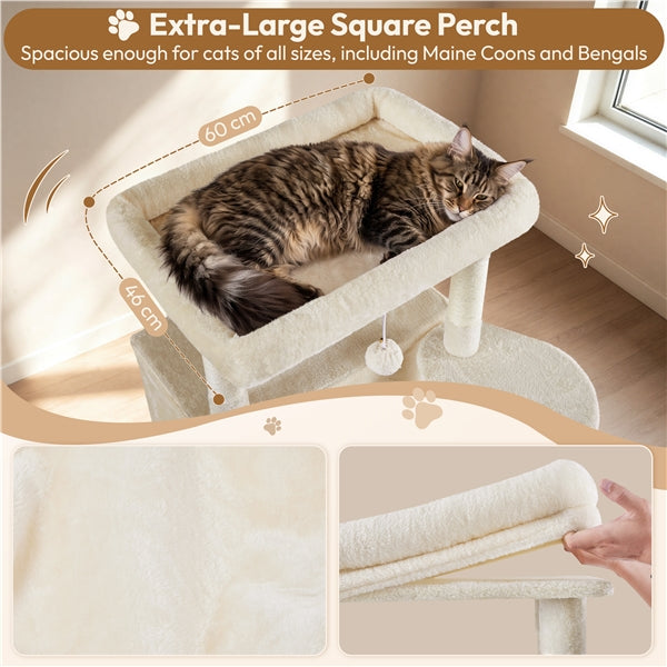 210cm Multi-Level Cat Tree Cat Tower with 9 Sisal Scratching Posts