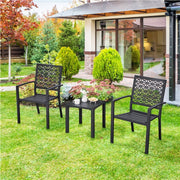 2pcs Dining Chairs + Outdoor Coffee End Table