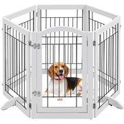 6-Panel Pet Puppy Safety Fence with 3 Support Feet