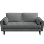 Fabric Upholstered Sofa 2 Seater Couch with Tufted Single Seat Cushion