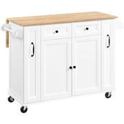 Kitchen Trolley with Drop-Leaf Breakfast Bar