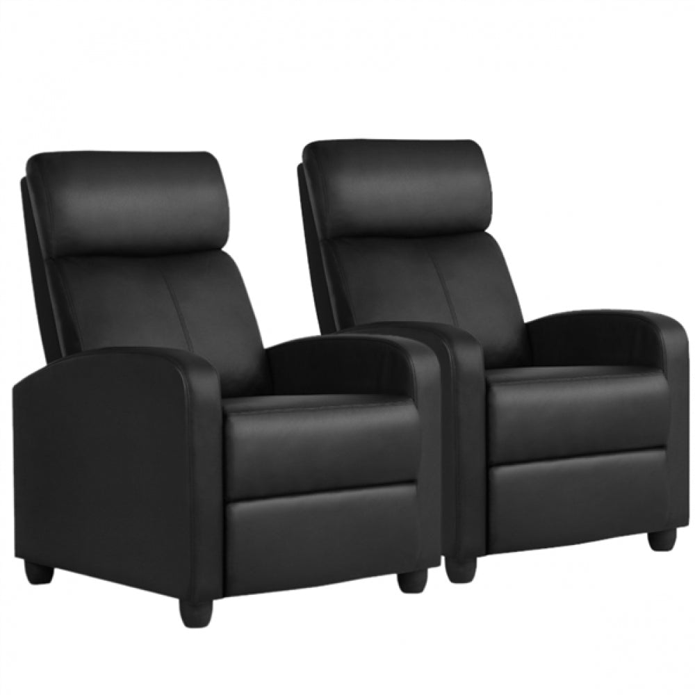 1 pair PU Leather Recliner Chairs