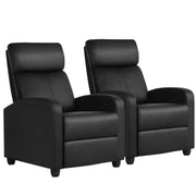 1 pair PU Leather Recliner Chairs Armchair