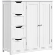Wooden Bathroom Floor Cabinet Side Storage Organizer Cabinet