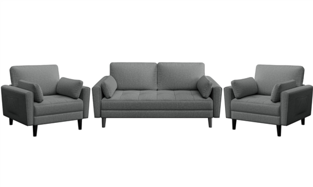 1x Sofa Couch 2x Oversized Armchairs