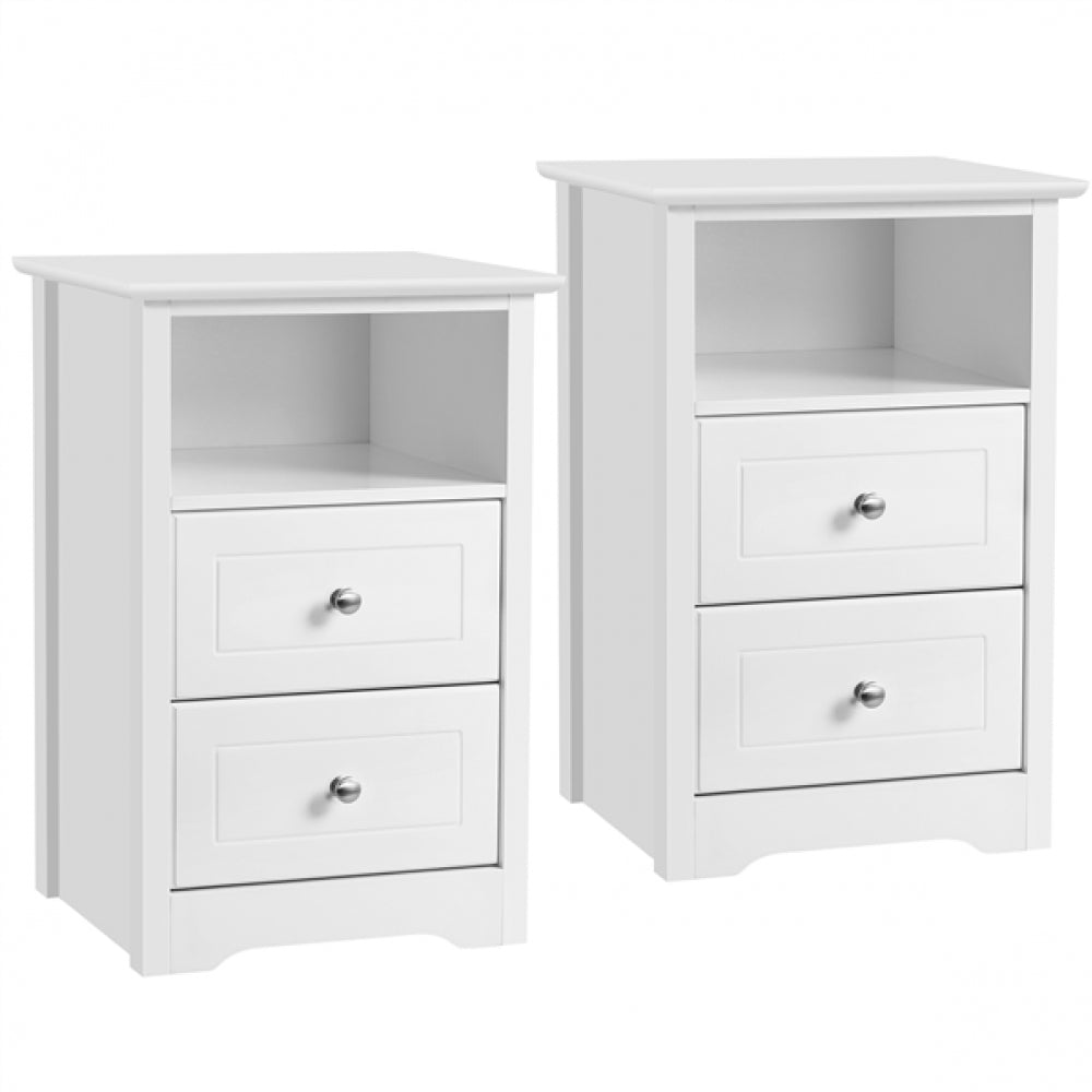 1 Pair Side Table Bedside Tables End Table Nightstand