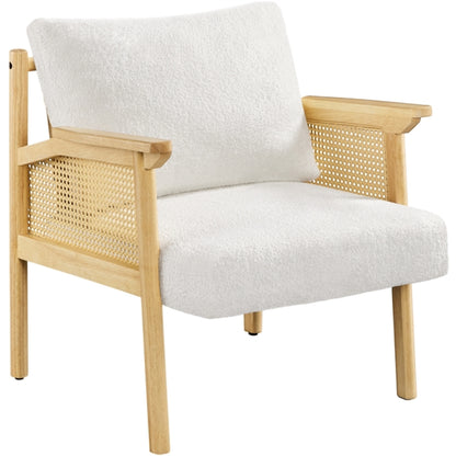 Boucle Upholstered Accent Chair Lounge Chair