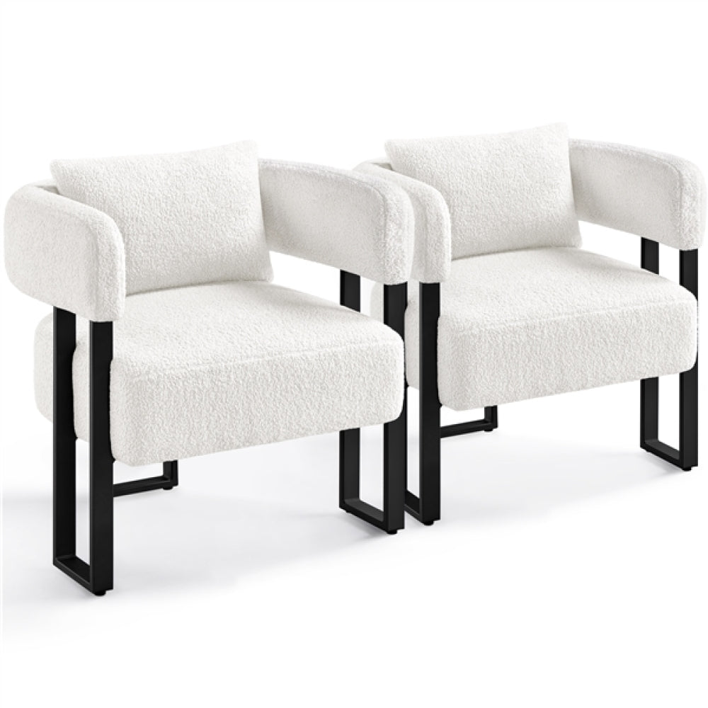 2pcs Accent Chair Armchair