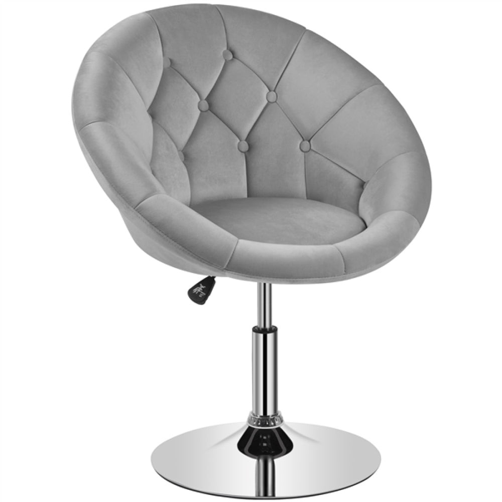 Makeup Vanity Chair Tufted Style Barrel Chair