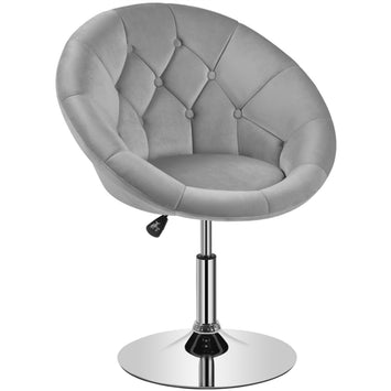 Makeup Vanity Chair Tufted Style Barrel Chair