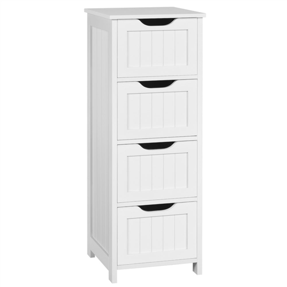 Bathroom Floor Cabinet Wooden Side Storage Organizer