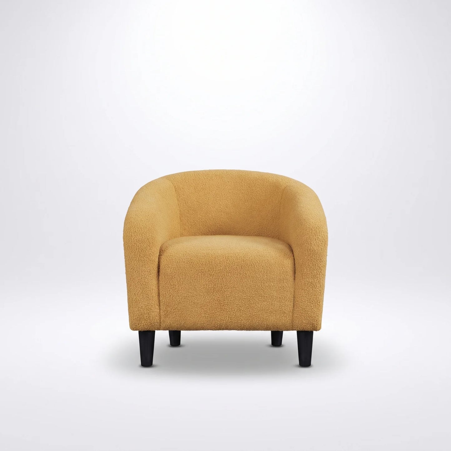 Boucle Club Chair Accent Barrel Chair