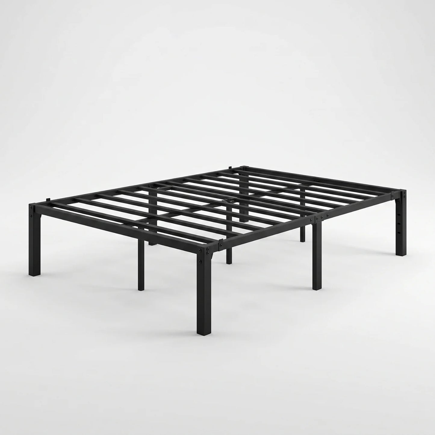 Double Metal Bed Frame with Heavy Duty Steel Slat Support