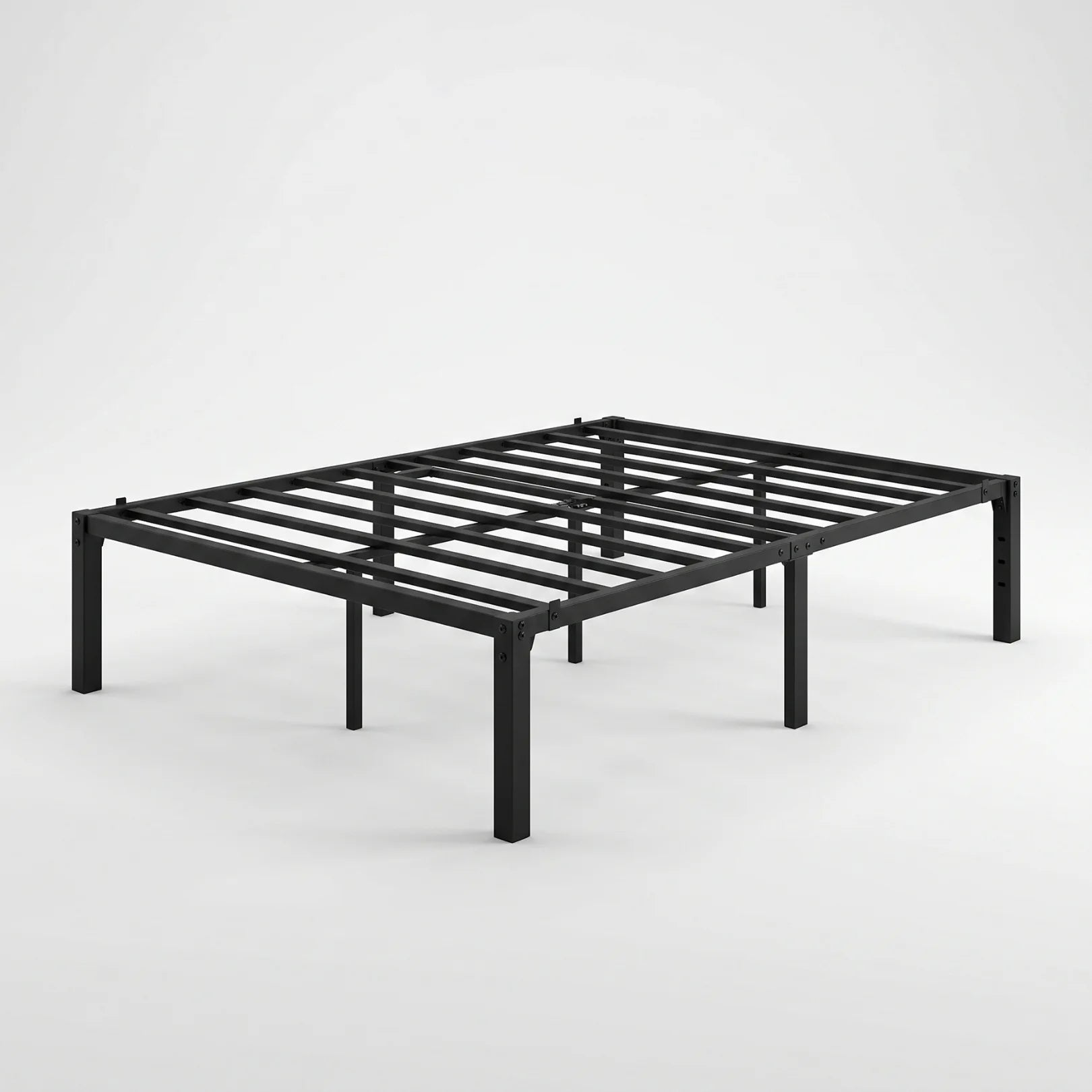 Double Metal Bed Frame with Heavy Duty Steel Slat Support