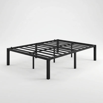 Double Metal Bed Frame with Heavy Duty Steel Slat Support