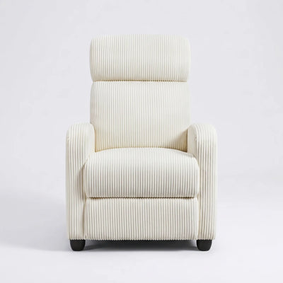 Recliner Chair Corduroy Recliner Sofa Adjustable Modern Single Reclining Chair