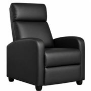 Recliner Chair PU Leather Recliner Sofa Adjustable Modern Single Reclining Chair