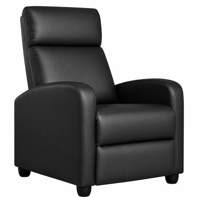 Recliner Chair PU Leather Recliner Sofa Adjustable Modern Single Reclining Chair