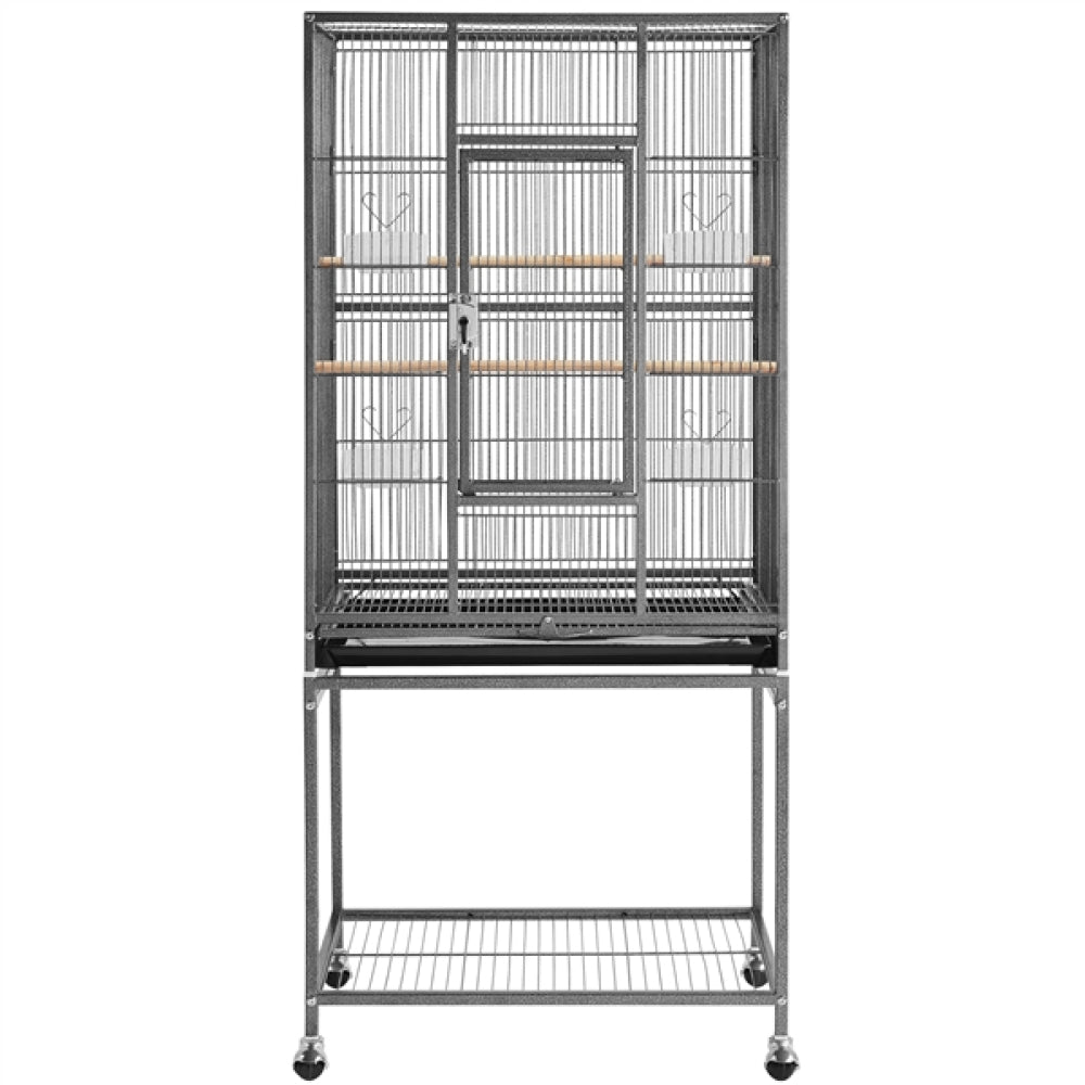 53.5″H Mobile Large Parrot Cage w/ Stand Bird Cage
