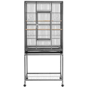 53.5″H Mobile Large Parrot Cage w/ Stand Bird Cage