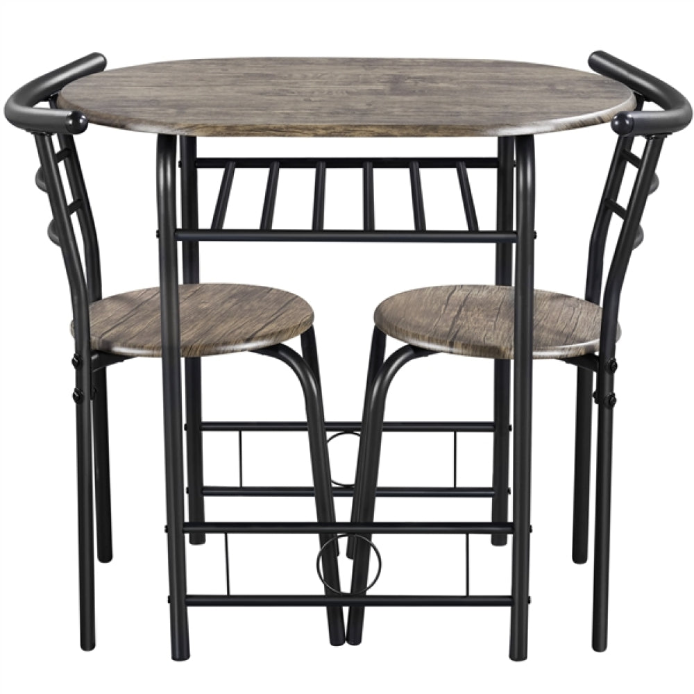 3 Piece Dining Set Round Dining Table Set