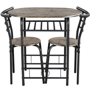 3 Piece Dining Set Round Dining Table Set