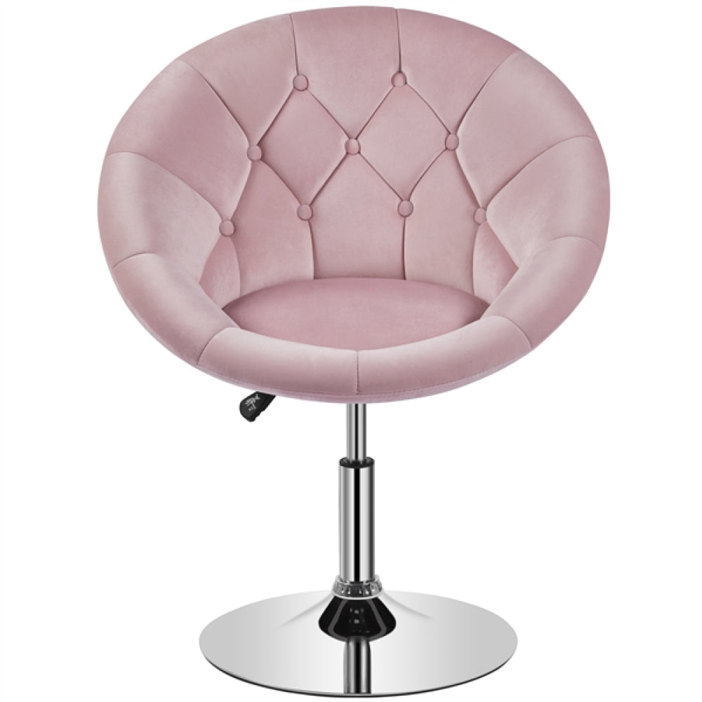 Makeup Vanity Chair Tufted Style Barrel Chair