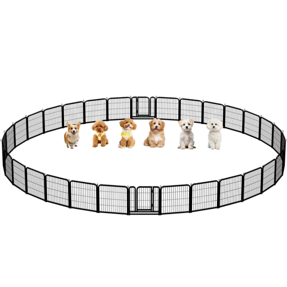 32pcs Dog Pen Metal Pet Playpen
