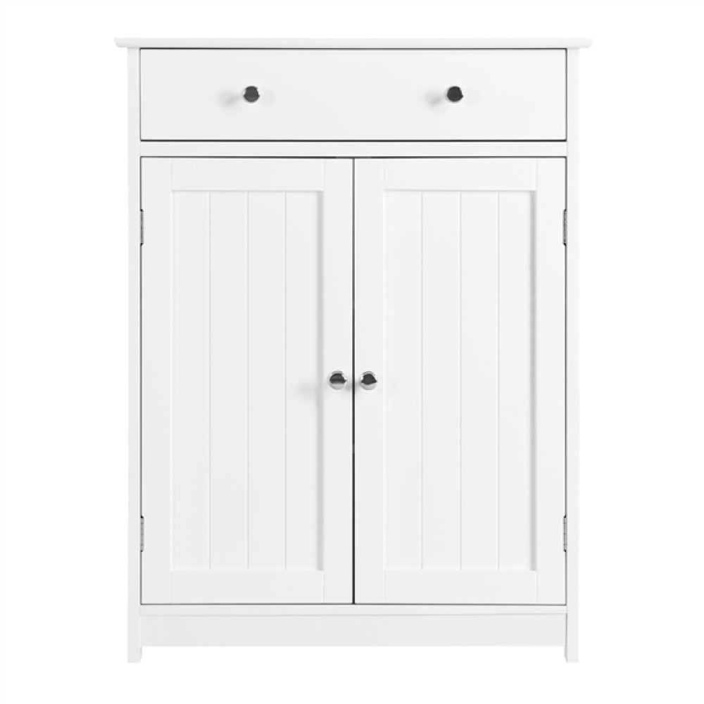 Free-Standing Bathroom Cabinet Storage Cabinet with 1 Drawer 2 Doors