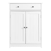 Free-Standing Bathroom Cabinet Storage Cabinet with 1 Drawer 2 Doors