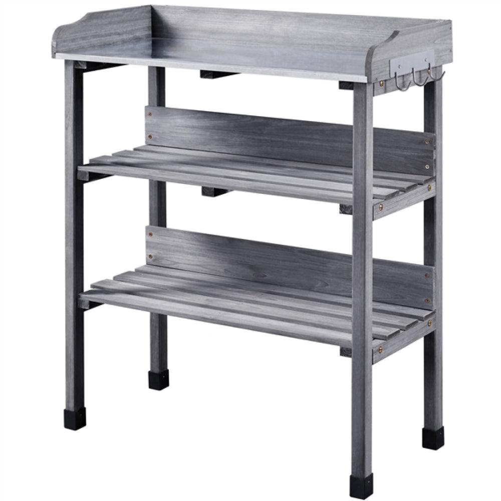 3-layer Outdoor Potting Bench Gardening Table