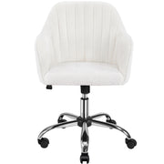 Modern Boucle Desk Chair Computer Chair Computer Chair Ivory