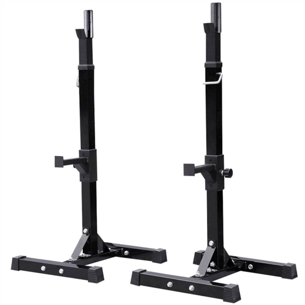 Pair of Adjustable Squat Rack Standard 45-70 Inch Solid Steel Squat Stand