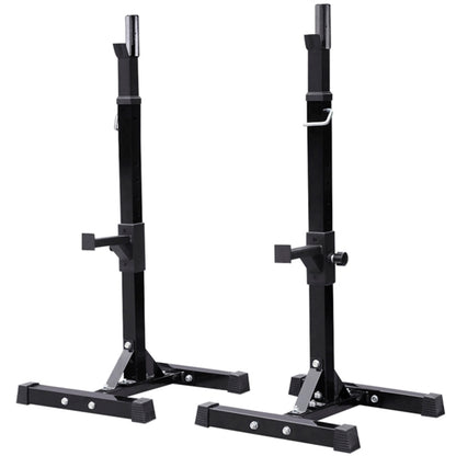 Pair of Adjustable Squat Rack Standard 45-70 Inch Solid Steel Squat Stand