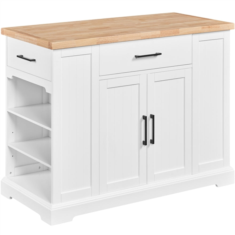 Rolling Kitchen Island Trolley Modern Storage Cabinet