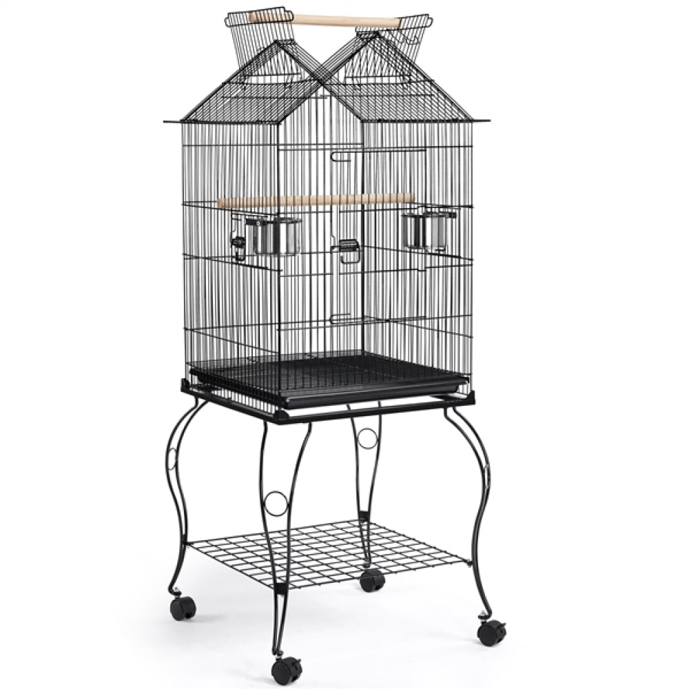 H145cm Open Top Metal Parrot Cage Bird Cage